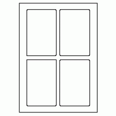 575 - Label Size 80mm x 125mm - 4 labels per sheet